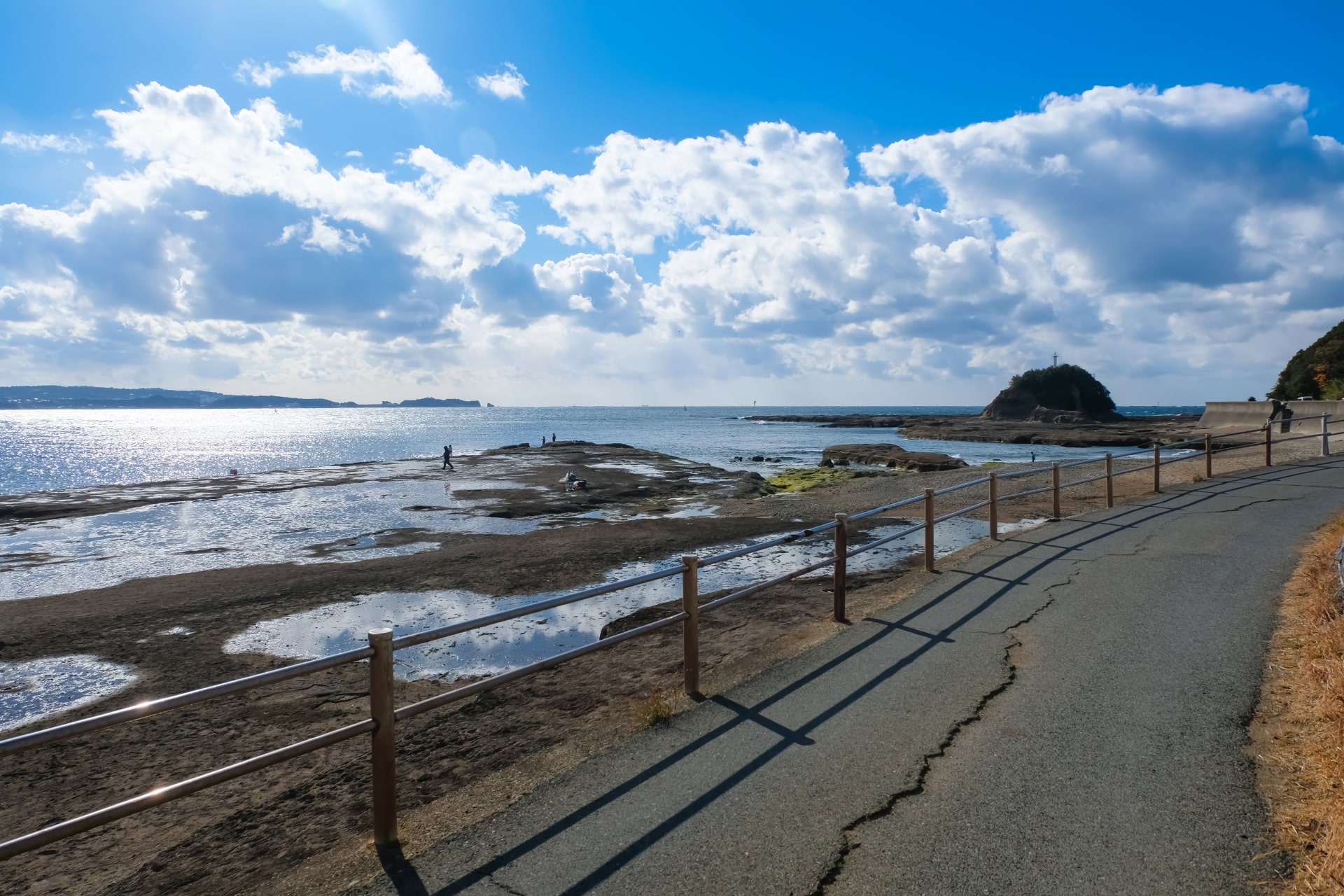 <p>歩道側から見た天神崎の様子</p>
