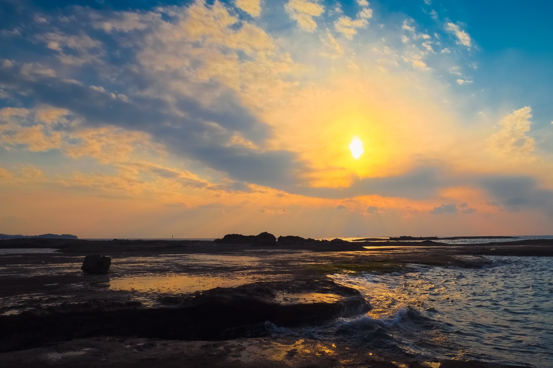 <p>夕方の天神崎の様子</p>
