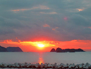 <p>和歌山夕日100選の景色</p>

