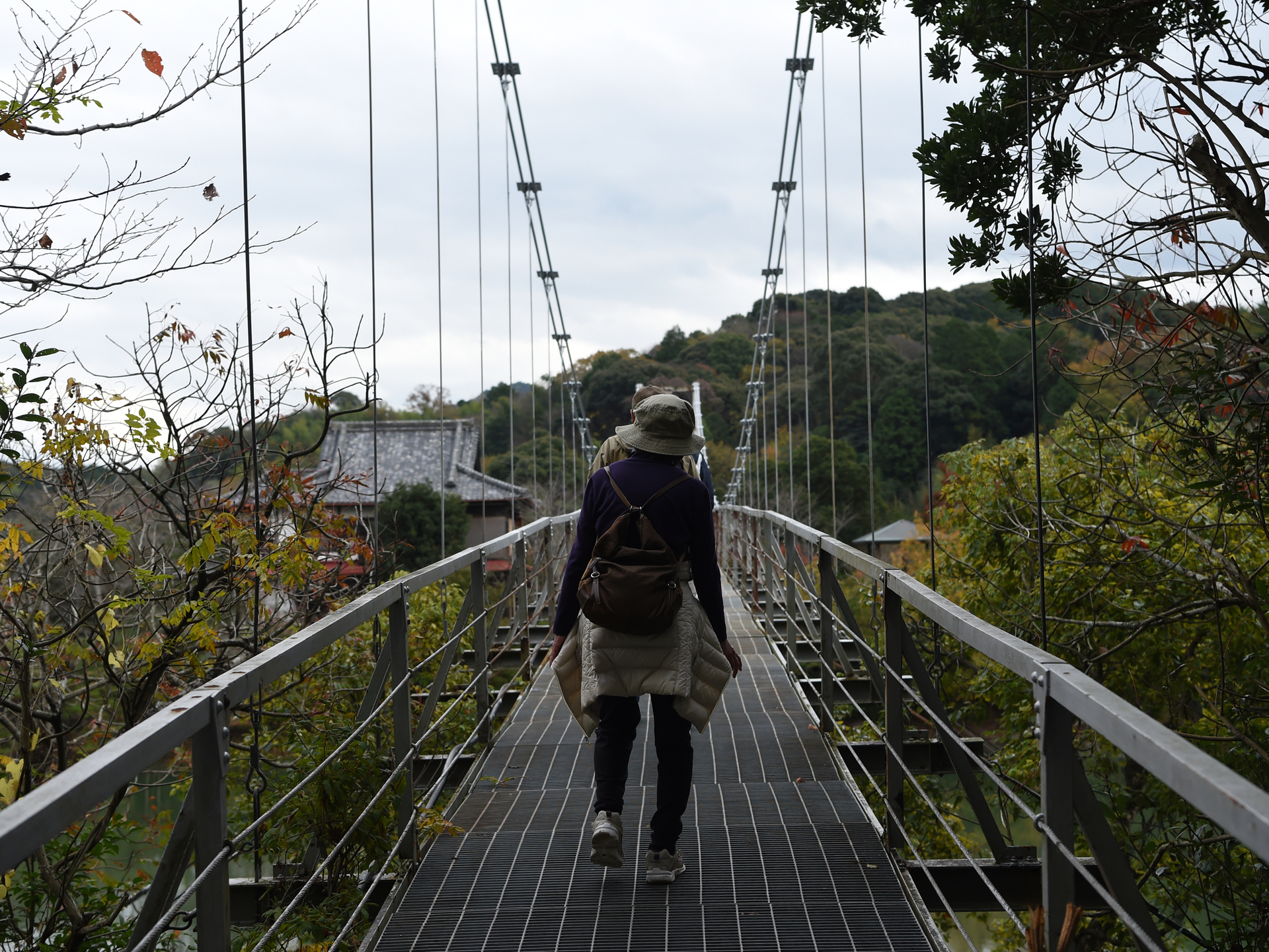 <p>公園内には橋が架かっており、双青閣のある池の中島に繋がっています。</p>
